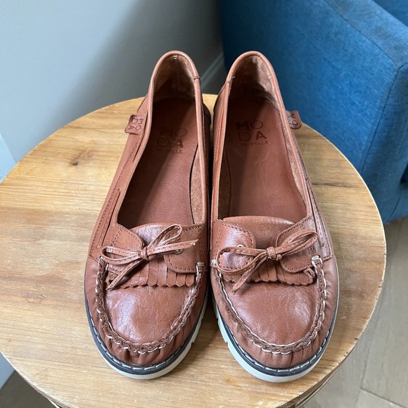 Moda In Pelle Esmee Tan Leather Size 39 - Picture 3 of 11